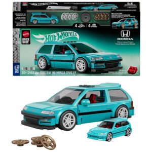 Hot Wheels Custom Honda Civic EF Block Set 248 Pieces Mattel Brick Shop Hot Wheels Custom Honda Civic EF Block Set 248 Pieces Mattel Brick Shop