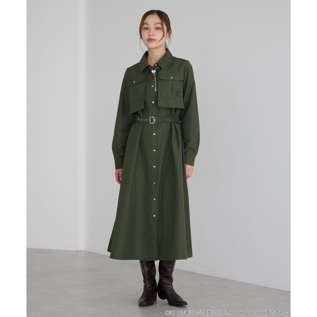 ATTACK ON TITAN SOLDIER ONE PIECE DRESS EARTH MUSIC ECOLOGY