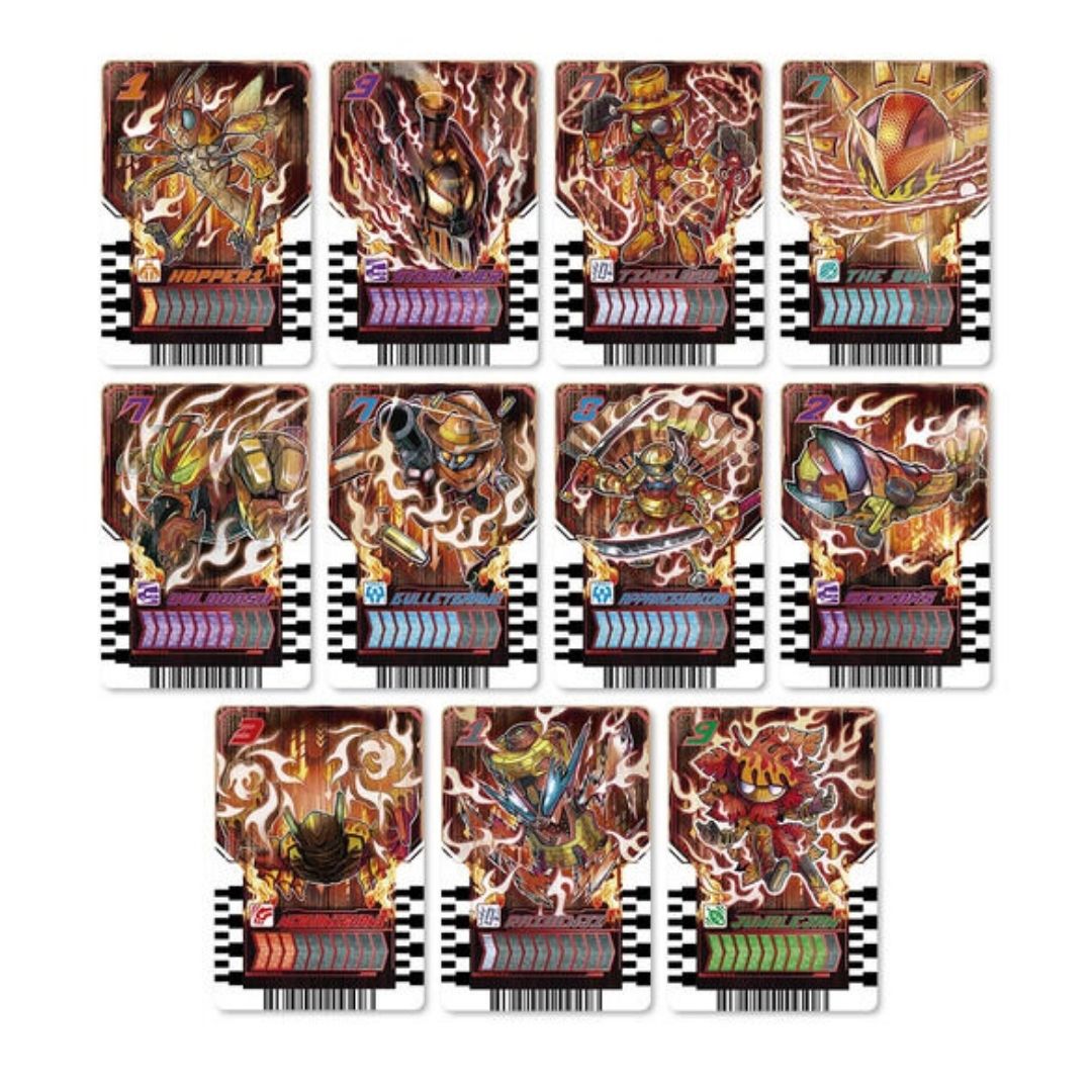 DX Ride Chemi Trading Card Last Gacha Set dengan 48 Jenis Kartu Koleksi