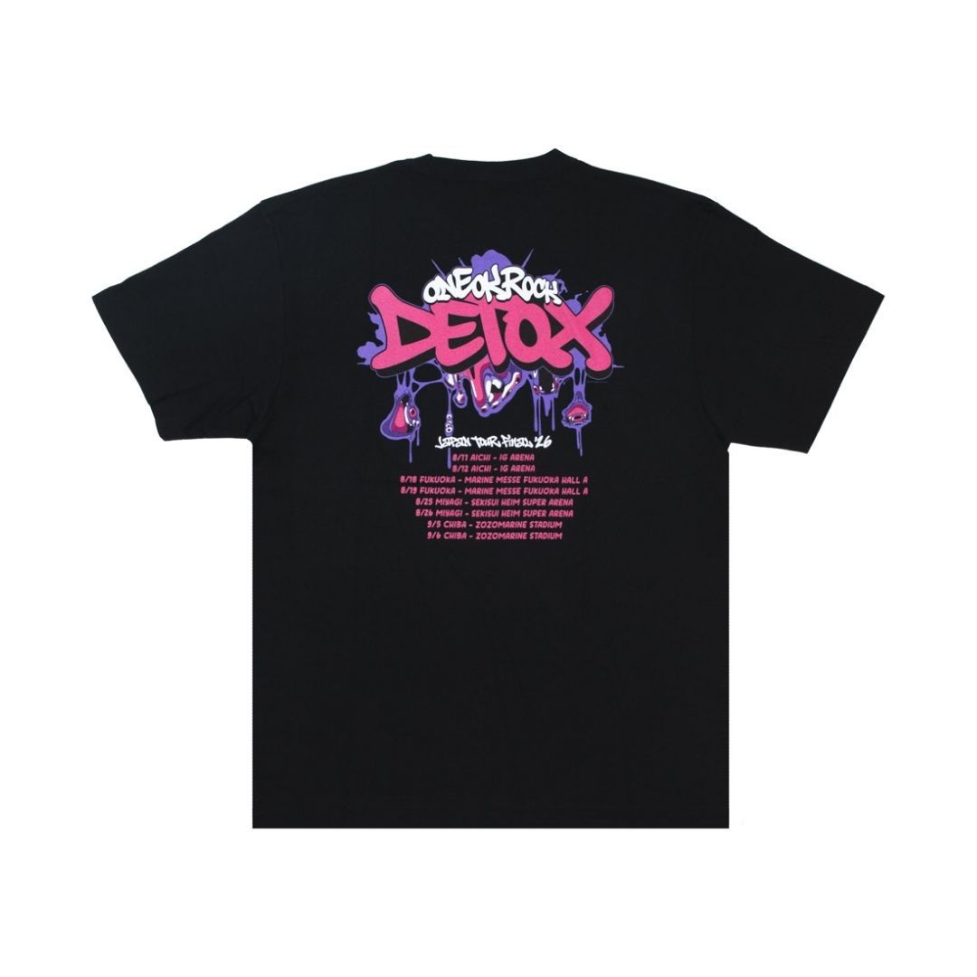 ONE OK ROCK DETOX JAPAN FINAL T-Shirt B Black 2026 Official