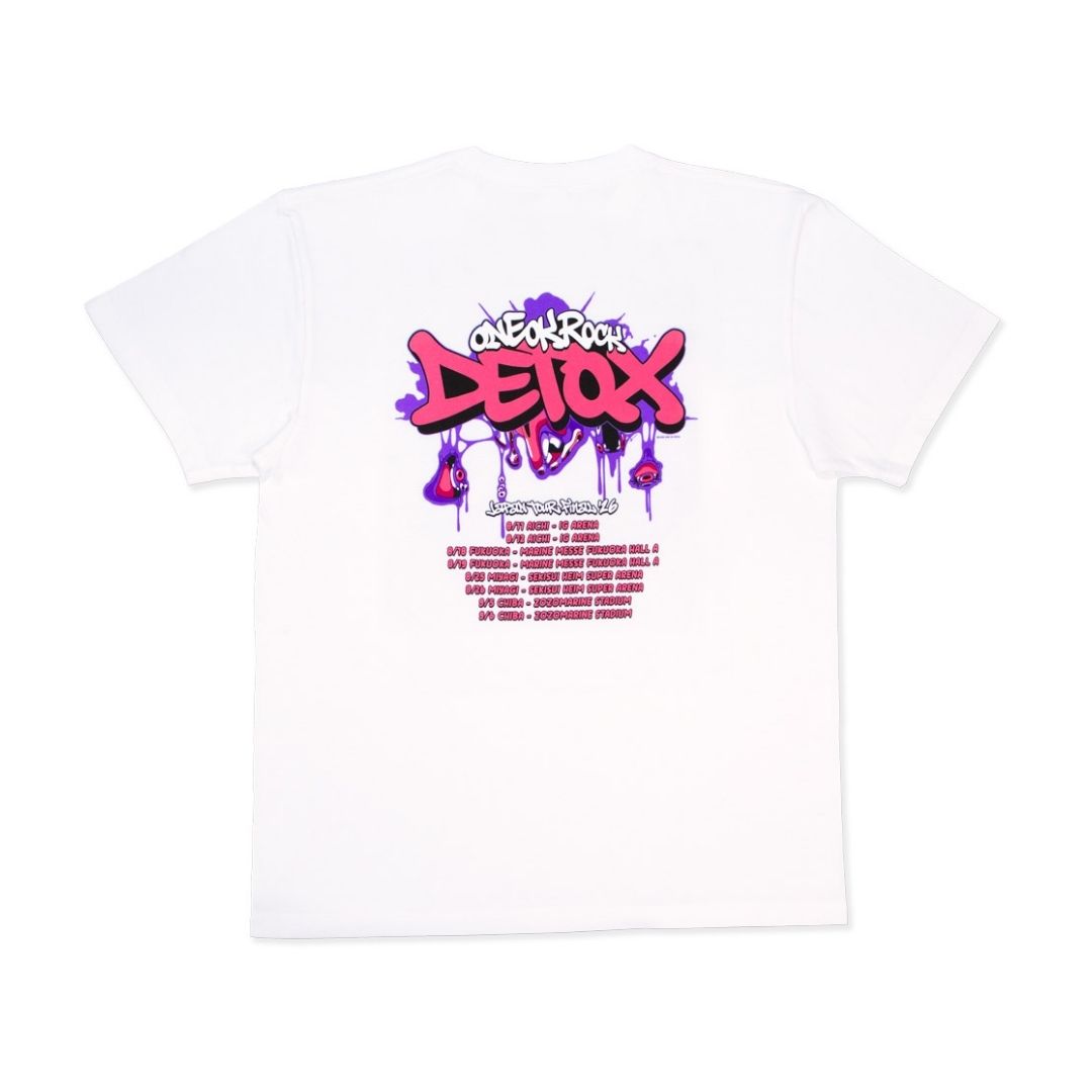 ONE OK ROCK DETOX JAPAN FINAL T-Shirt B White 2026 Official Merchandise
