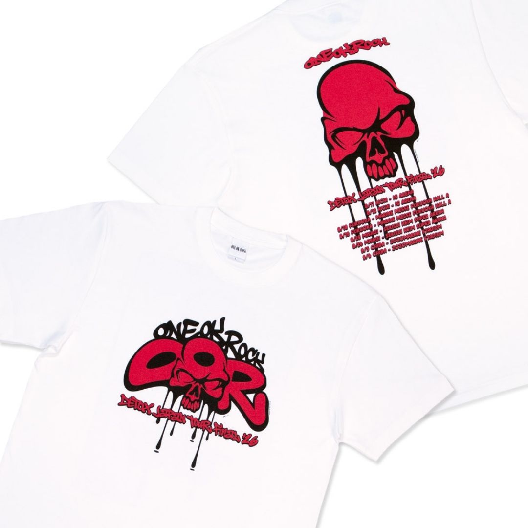 ONE OK ROCK DETOX JAPAN FINAL T-Shirt C White 2026 Official Merchandise ONE OK ROCK DETOX JAPAN FINAL T-Shirt C White 2026 Official Merchandise