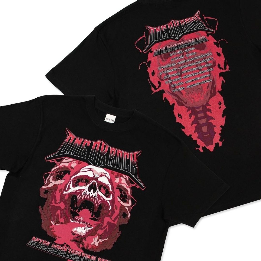 ONE OK ROCK DETOX JAPAN FINAL T-Shirt D Red 2026 Official Merchandise ONE OK ROCK DETOX JAPAN FINAL T-Shirt D Red 2026 Official Merchandise
