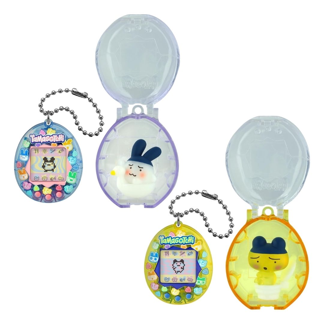 Tamagotchi Collectibles Set Mimitchi dan Mametchi dengan Figur dan Case Tamagotchi Collectibles Set Mimitchi dan Mametchi dengan Figur dan Case
