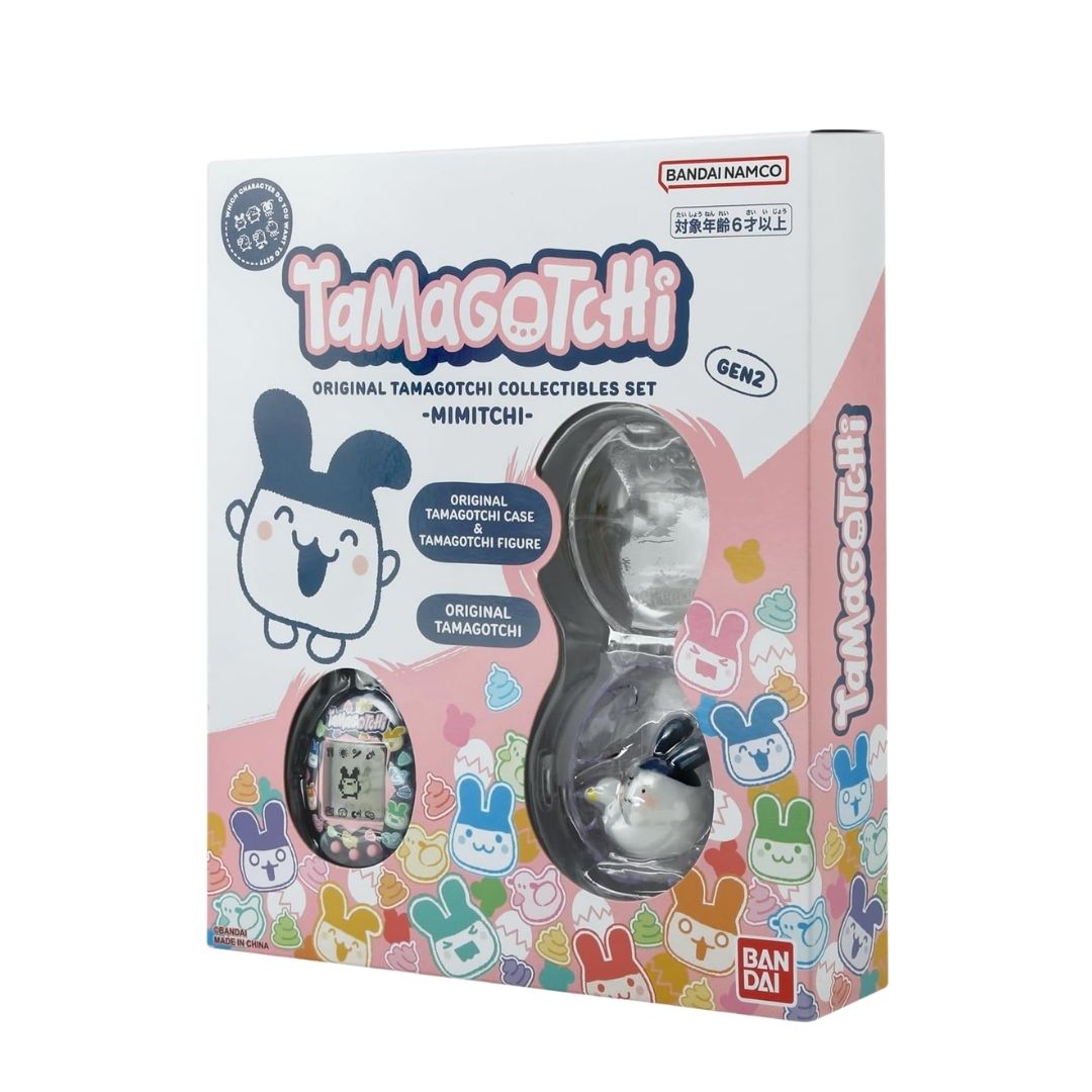 Tamagotchi Collectibles Set Mimitchi dan Mametchi dengan Figur dan Case
