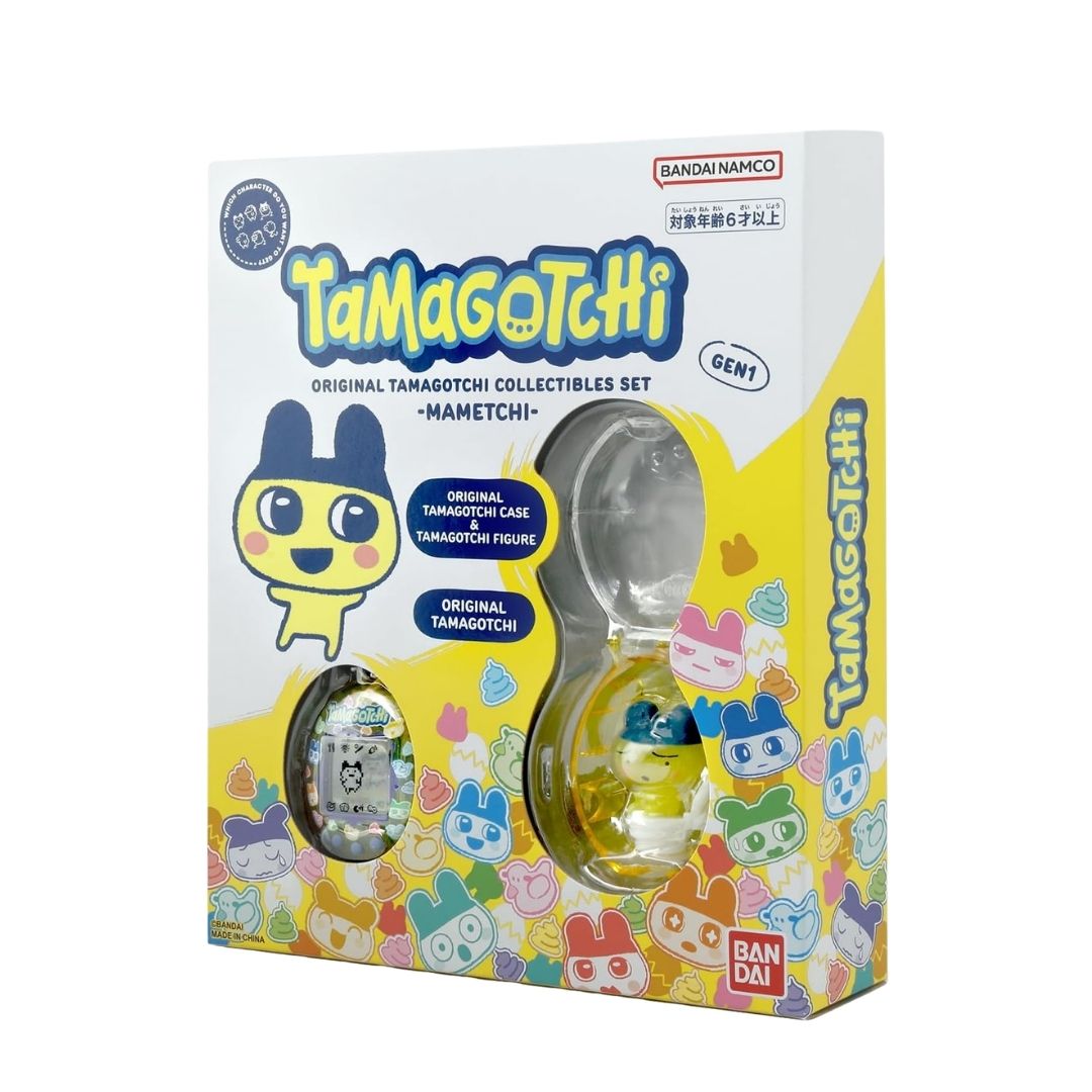 Tamagotchi Collectibles Set Mimitchi dan Mametchi dengan Figur dan Case