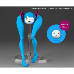 Figure Revoltech Hatsune Miku Shiteyanyo dengan Bonus Winking Face Figure Revoltech Hatsune Miku Shiteyanyo dengan Bonus Winking Face