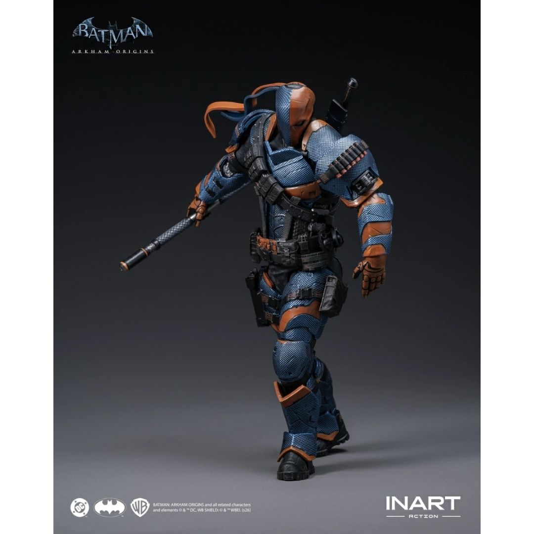 INART Action Deathstroke Arkham Origins Figure dengan Detail Armor Realistis