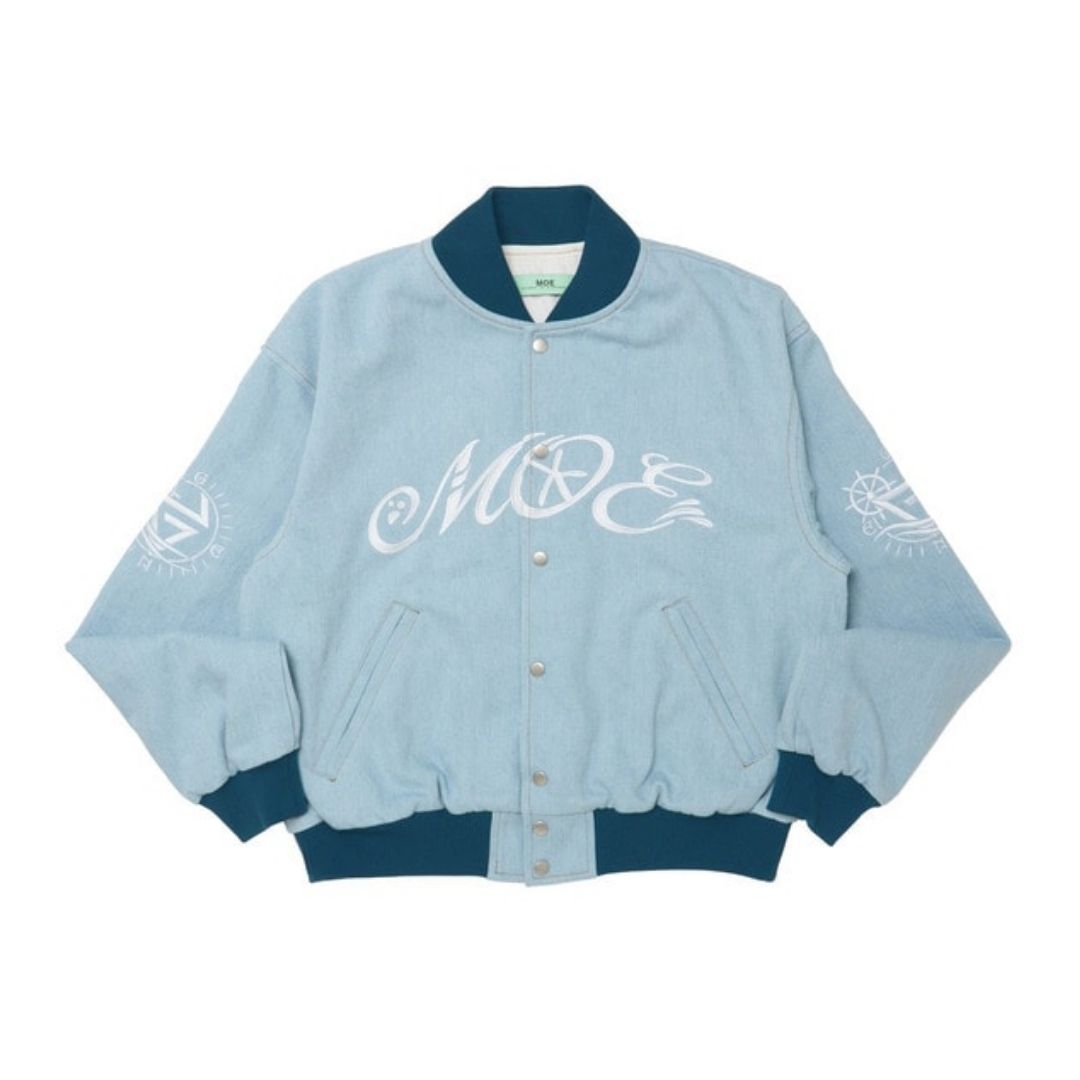 MOE EMB Logo Denim Jacket Jaket Casual Bordir Premium MOE EMB Logo Denim Jacket Jaket Casual Bordir Premium