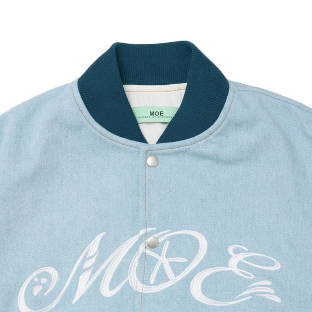 MOE EMB Logo Denim Jacket Jaket Casual Bordir Premium MOE EMB Logo Denim Jacket Jaket Casual Bordir Premium