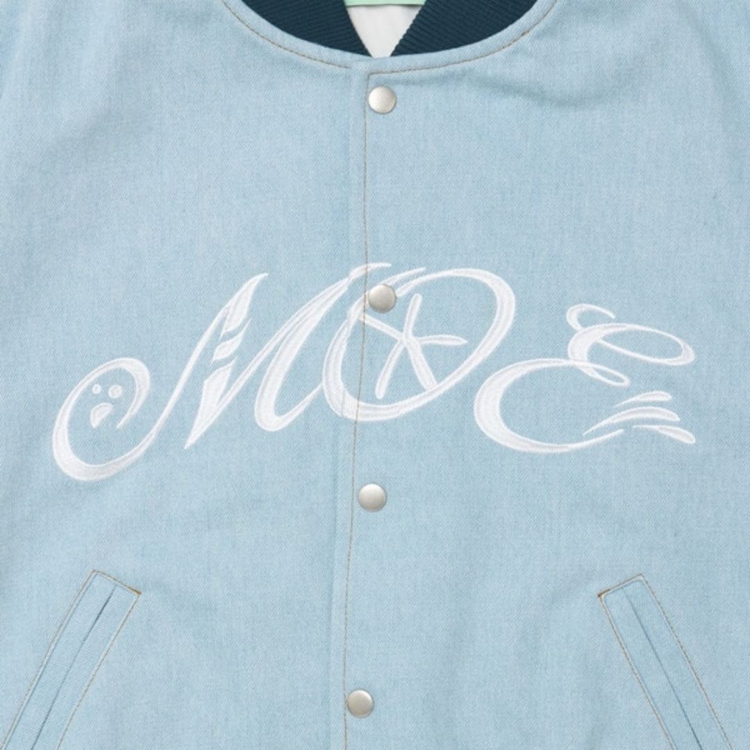 MOE EMB Logo Denim Jacket Jaket Casual Bordir Premium MOE EMB Logo Denim Jacket Jaket Casual Bordir Premium