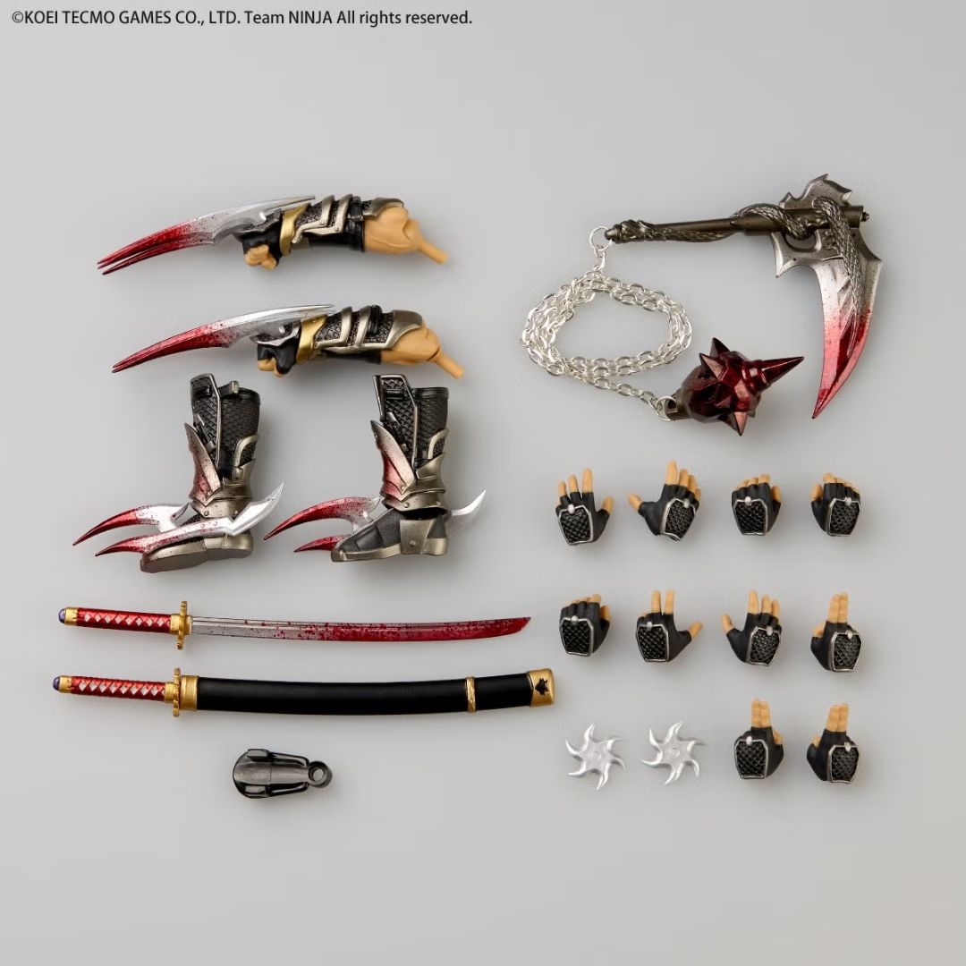 Revoltech Amazing Yamaguchi Ryu Hayabusa Fierce Battle Ver. 170mm