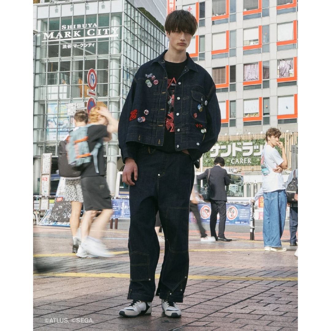  Jaket Denim Persona 5 beautiful people x P5R Double-End Denim Blouson 