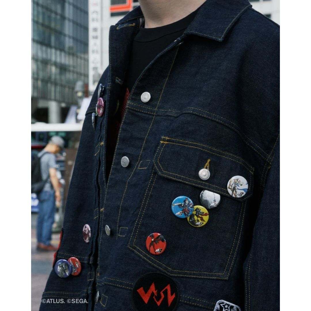  Jaket Denim Persona 5 beautiful people x P5R Double-End Denim Blouson 