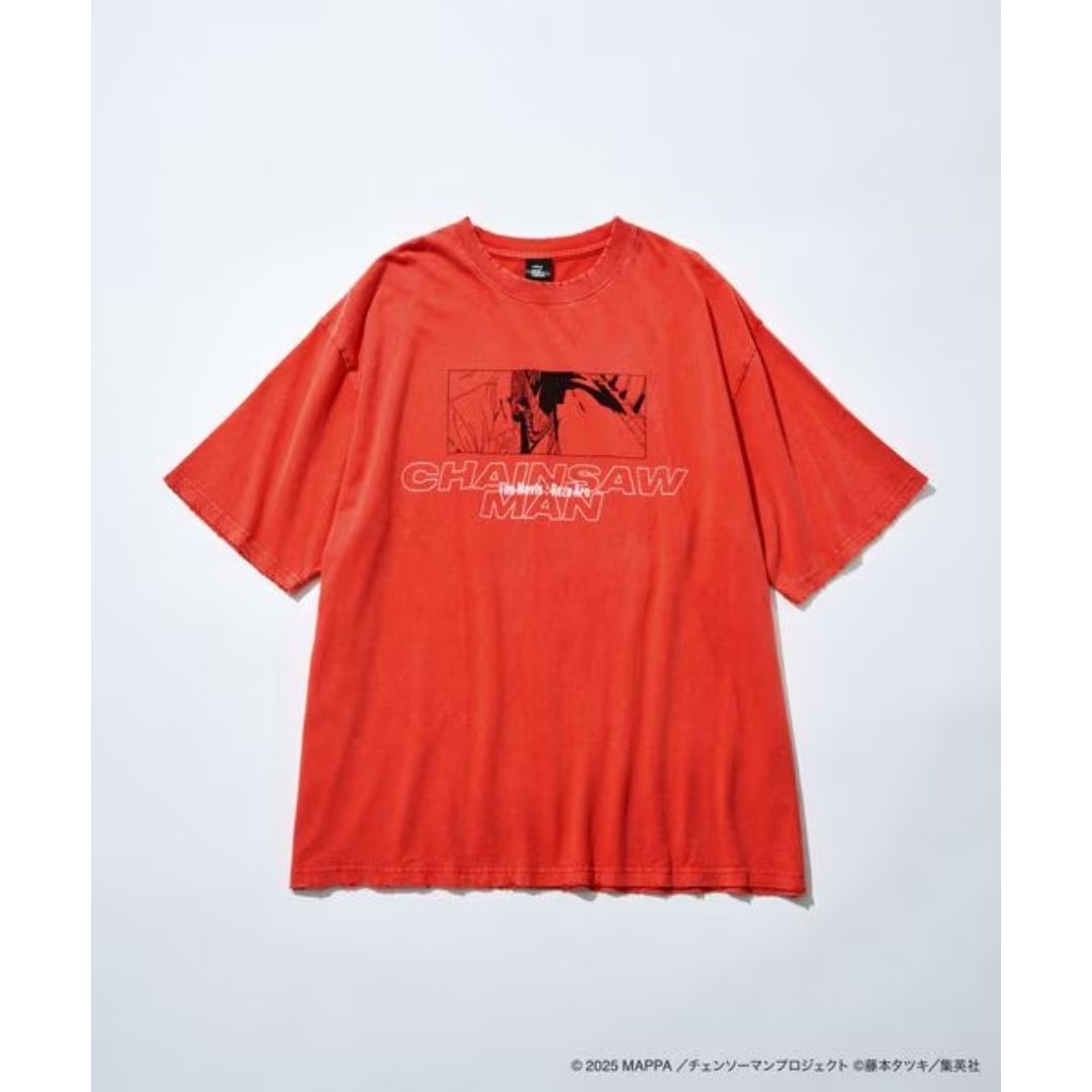 Kaos Chainsaw Man Reze Arc Movie Collaboration Printed T-shirt