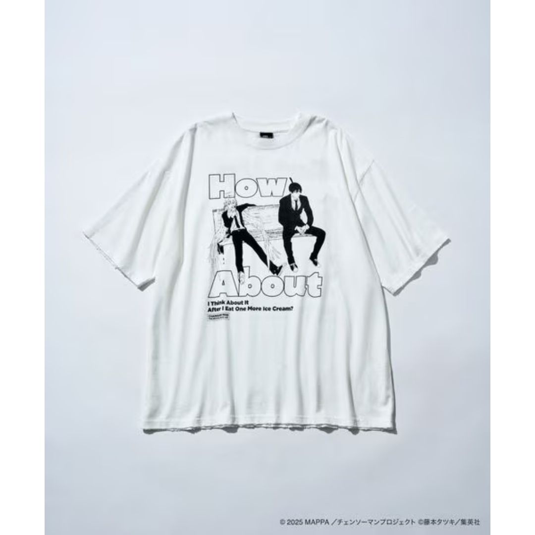 Kaos Chainsaw Man Reze Arc Movie Collaboration Printed T-shirt
