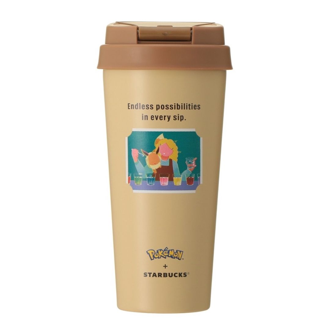 Tumbler Stainless Steel To-Go Bottle Pokemon x STARBUCKS Eevee 473 ml