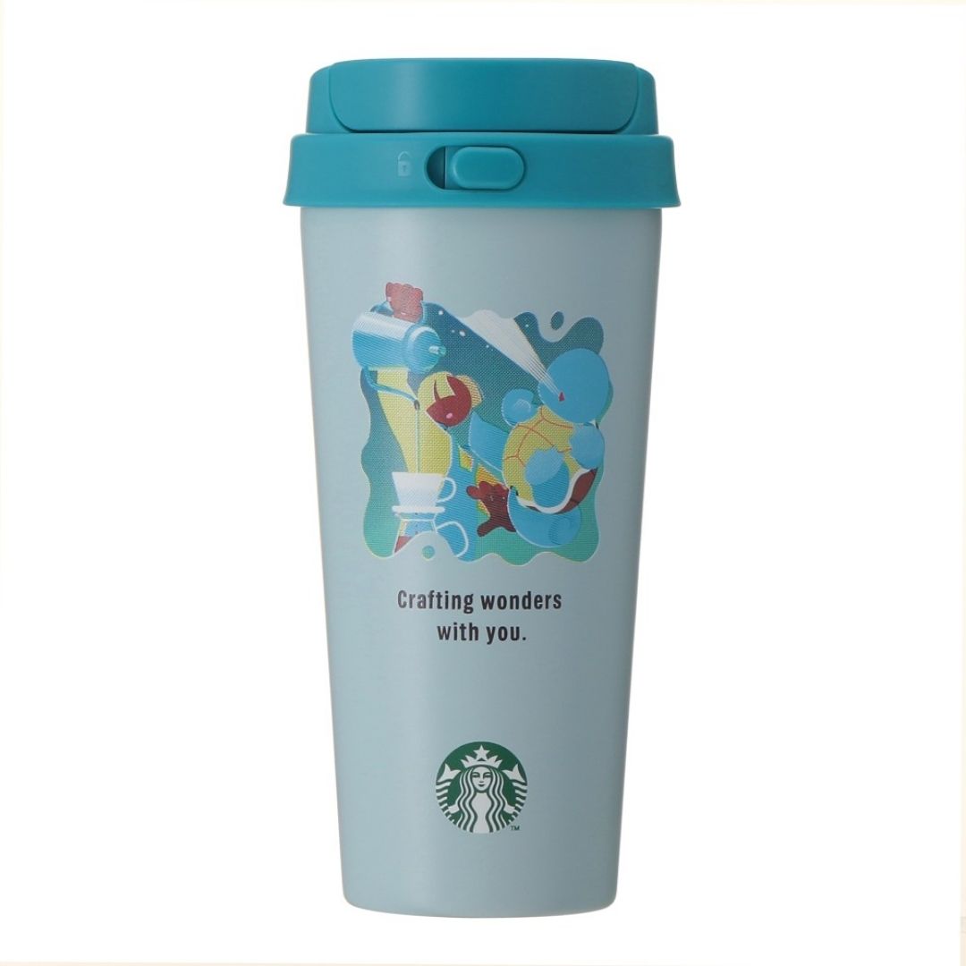 Tumbler Stainless Steel To-Go Bottle Pokemon x STARBUCKS Squirtle 473 ml Tumbler Stainless Steel To-Go Bottle Pokemon x STARBUCKS Squirtle 473 ml