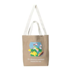 Tote Bag Pokemon x STARBUCKS Coffee Adventure Cokelat dengan Strap