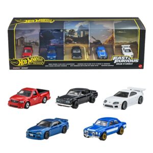 Hot Wheels Fast and Furious Brian OConner 5-Pack Diecast 1:64 (Hot Wheels Premium)