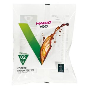 HARIO Paper Filter 02 100 Sheets untuk Seduhan V60 1-4 Cangkir