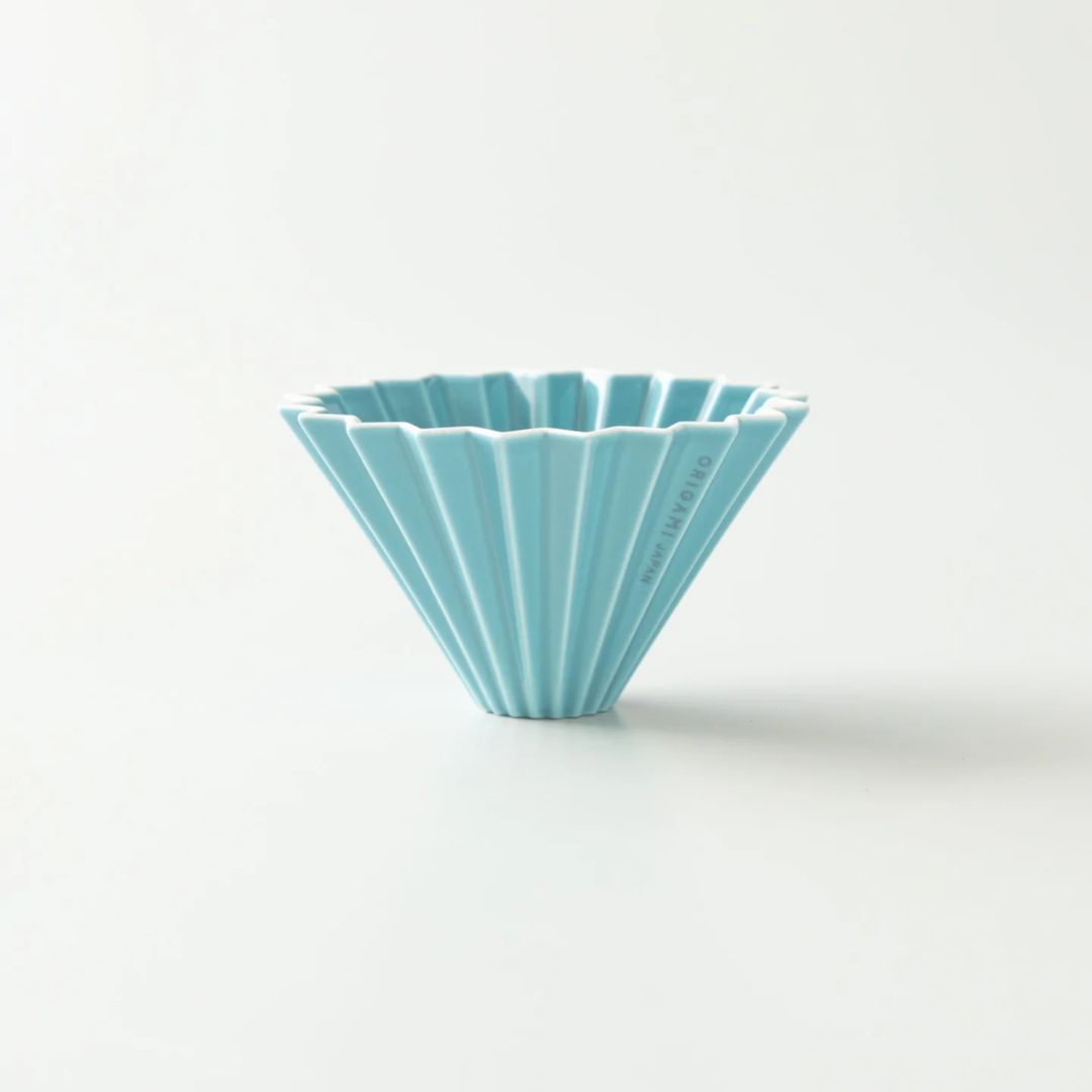 ORIGAMI Dripper Ceramic S Turquoise untuk Seduhan Kopi Lebih Fleksibel