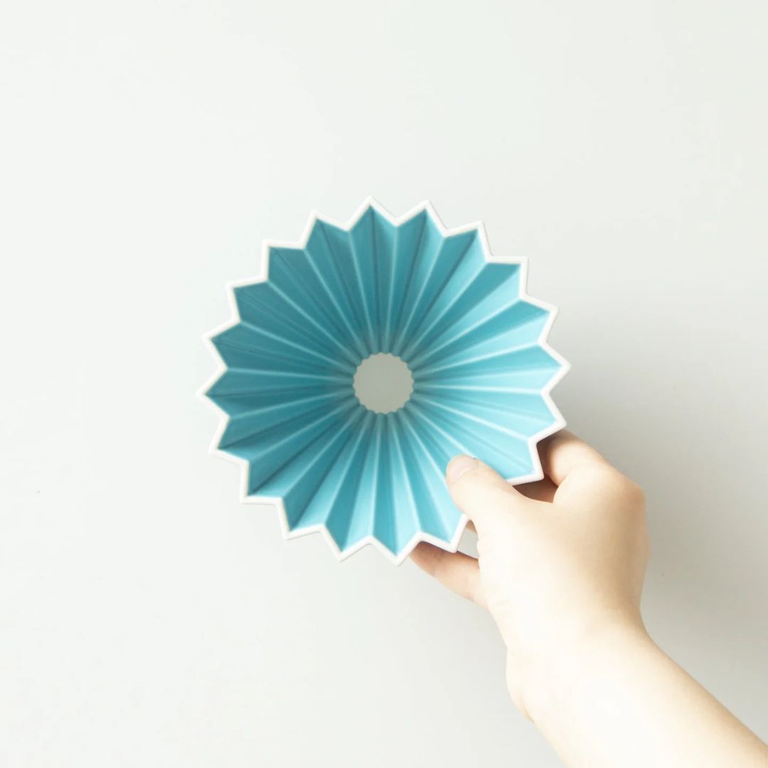 ORIGAMI Dripper Ceramic S Turquoise untuk Seduhan Kopi Lebih Fleksibel