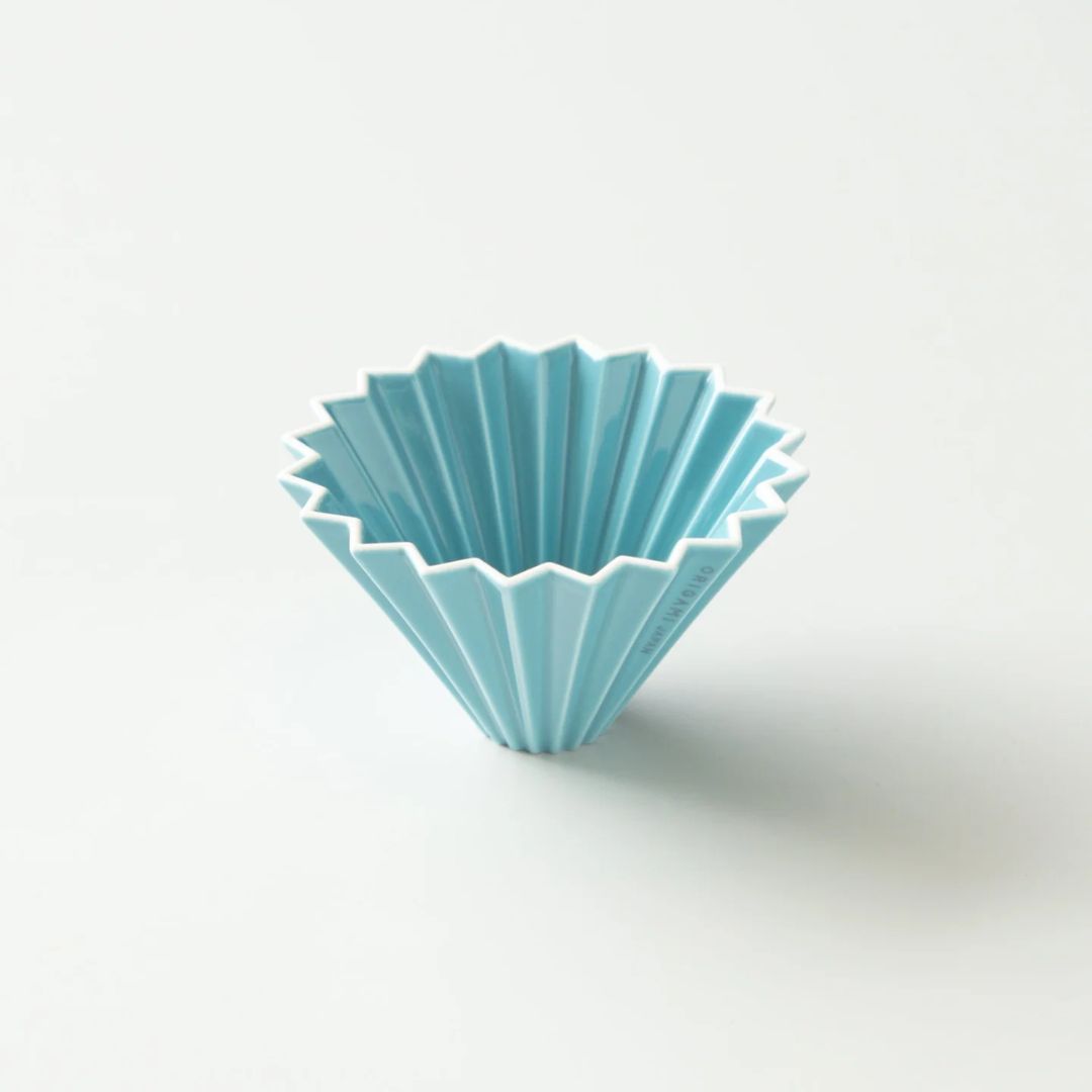 ORIGAMI Dripper Ceramic S Turquoise untuk Seduhan Kopi Lebih Fleksibel