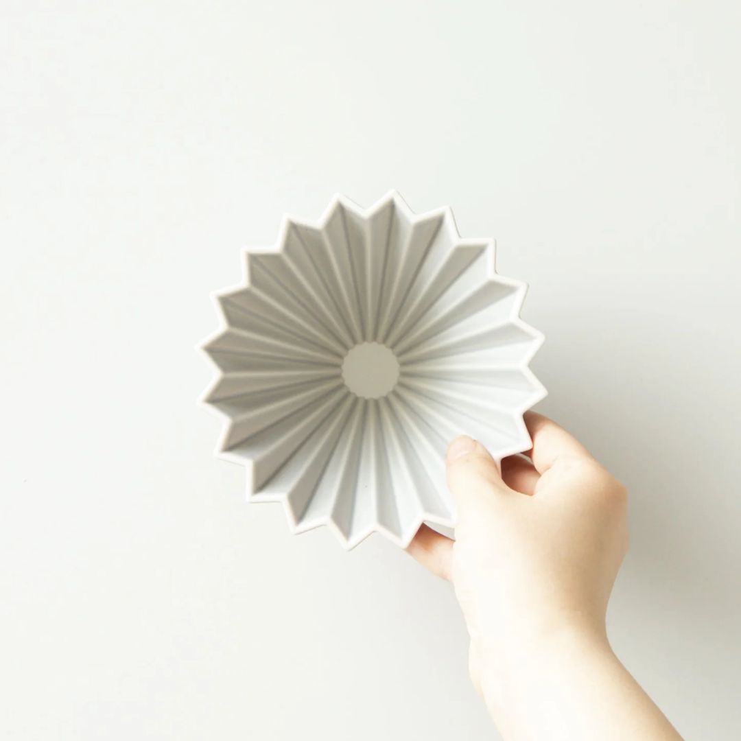 ORIGAMI Dripper Ceramic S Matte Grey untuk Seduhan Kopi Lebih Fleksibel