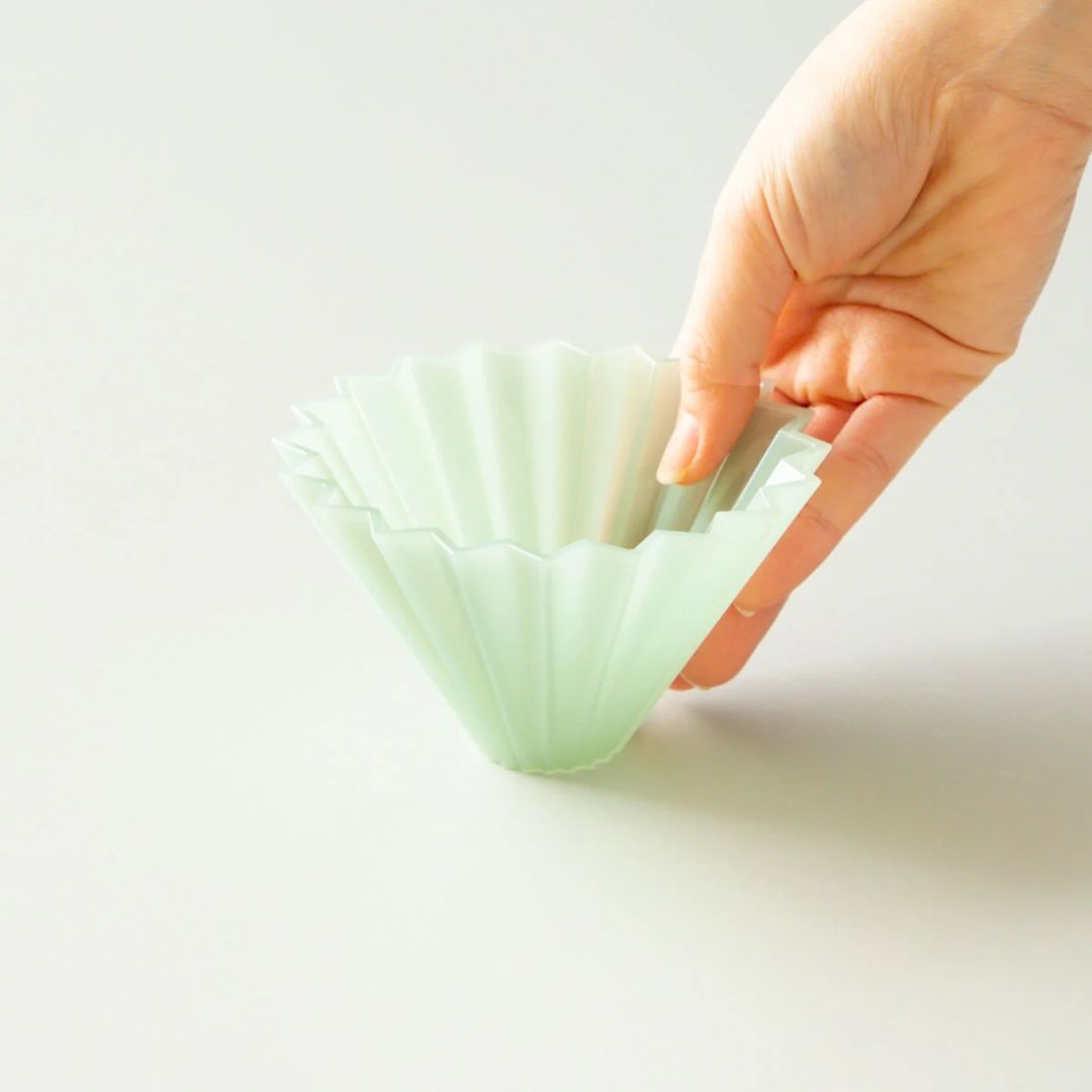 ORIGAMI Dripper Air S Matte Green Ringan untuk Seduhan Kopi Lebih Stabil