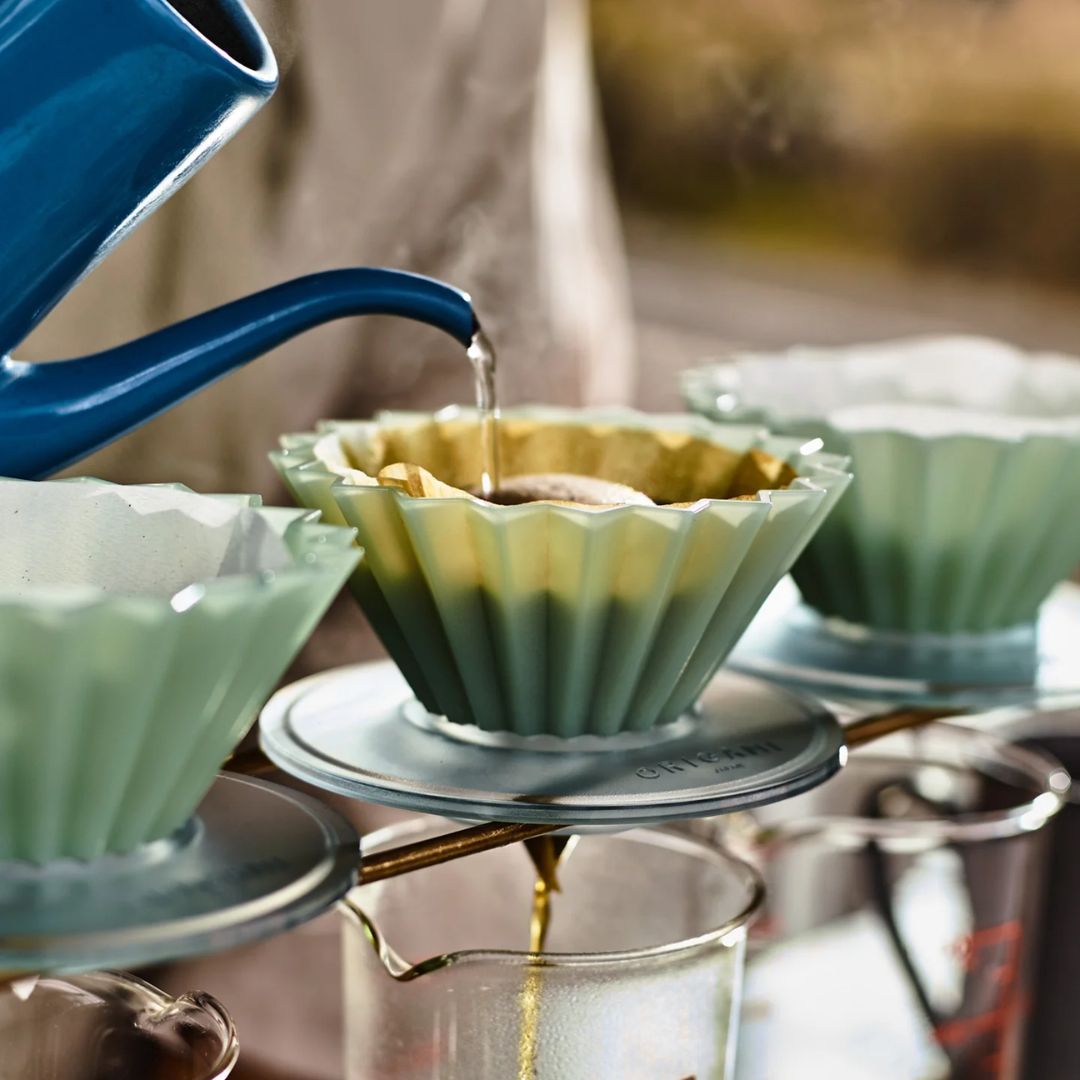 ORIGAMI Dripper Air S Matte Green Ringan untuk Seduhan Kopi Lebih Stabil