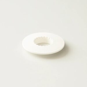 ORIGAMI Holder Grain White untuk Penyangga Dripper dengan Motif Serat Kayu
