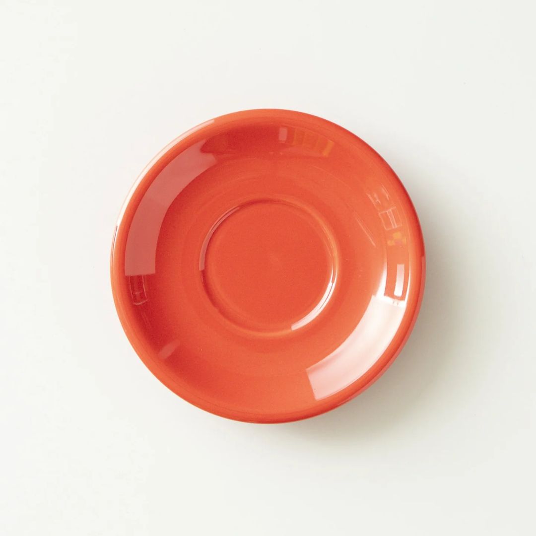 ORIGAMI 6 or 8oz Saucer Red – Alas Cangkir Latte Bowl dari Jepang 