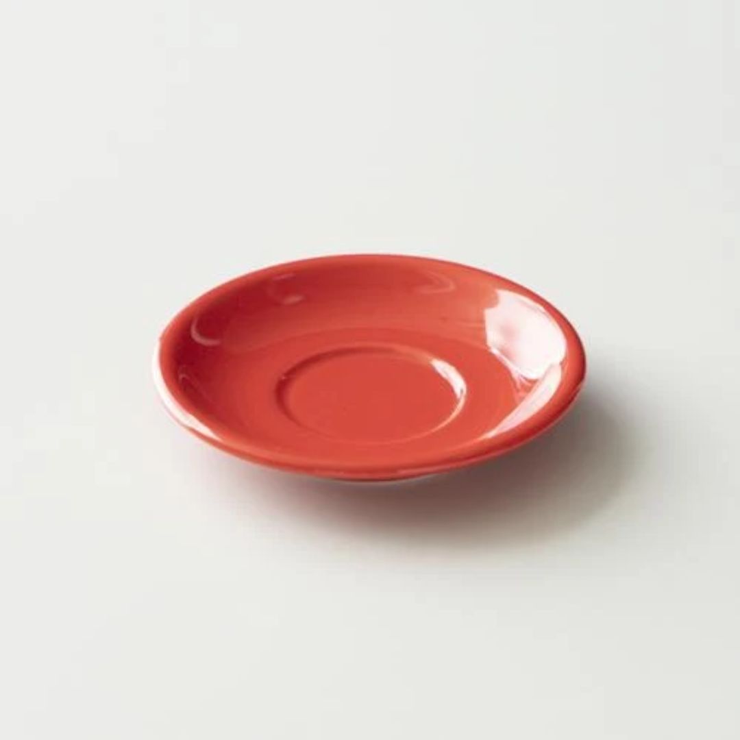 ORIGAMI 6 or 8oz Saucer Red – Alas Cangkir Latte Bowl dari Jepang 