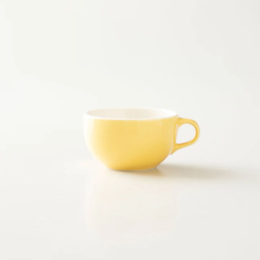 ORIGAMI 6oz Latte Bowl Yellow Cangkir Latte Keramik Jepang