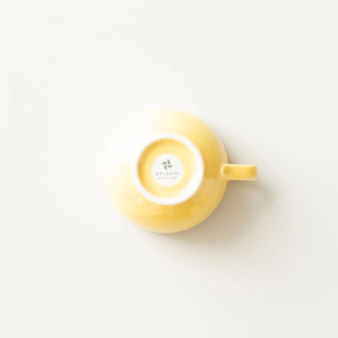 ORIGAMI 6oz Latte Bowl Yellow Cangkir Latte Keramik Jepang ORIGAMI 6oz Latte Bowl Yellow Cangkir Latte Keramik Jepang