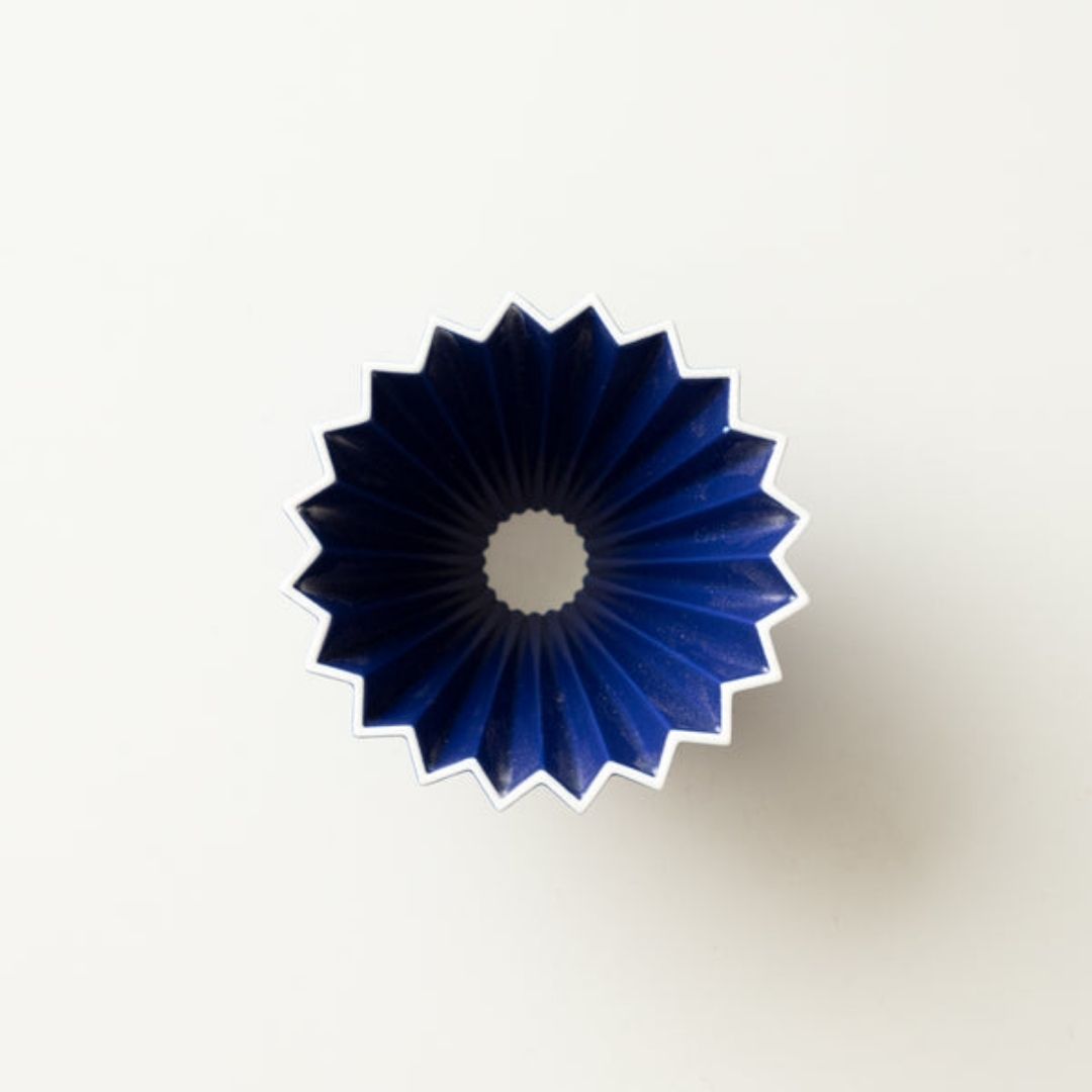 ORIGAMI Dripper Ceramic S Matte Navy untuk Seduhan Kopi Lebih Fleksibel
