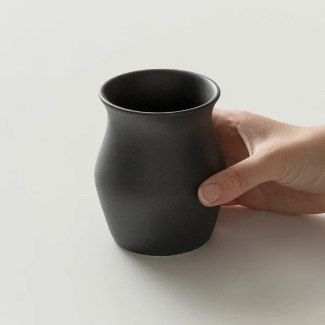 ORIGAMI Sensory Flavor Cup Matte Black, Cup Specialty Coffee Premium Jepang ORIGAMI Sensory Flavor Cup Matte Black, Cup Specialty Coffee Premium Jepang