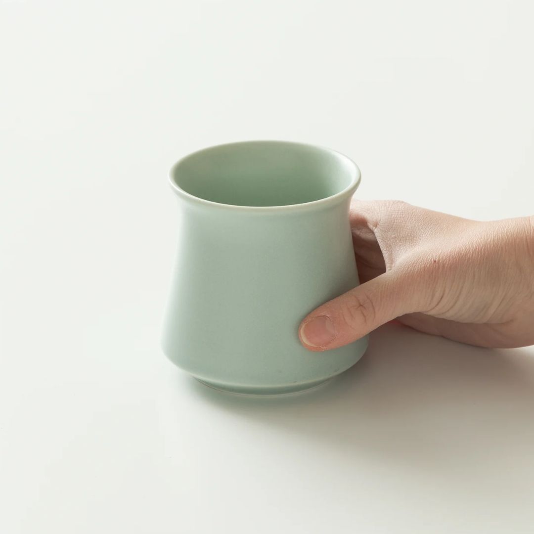 ORIGAMI Harmony Cup Matte Green untuk Menikmati Aroma Kopi Lebih Maksimal