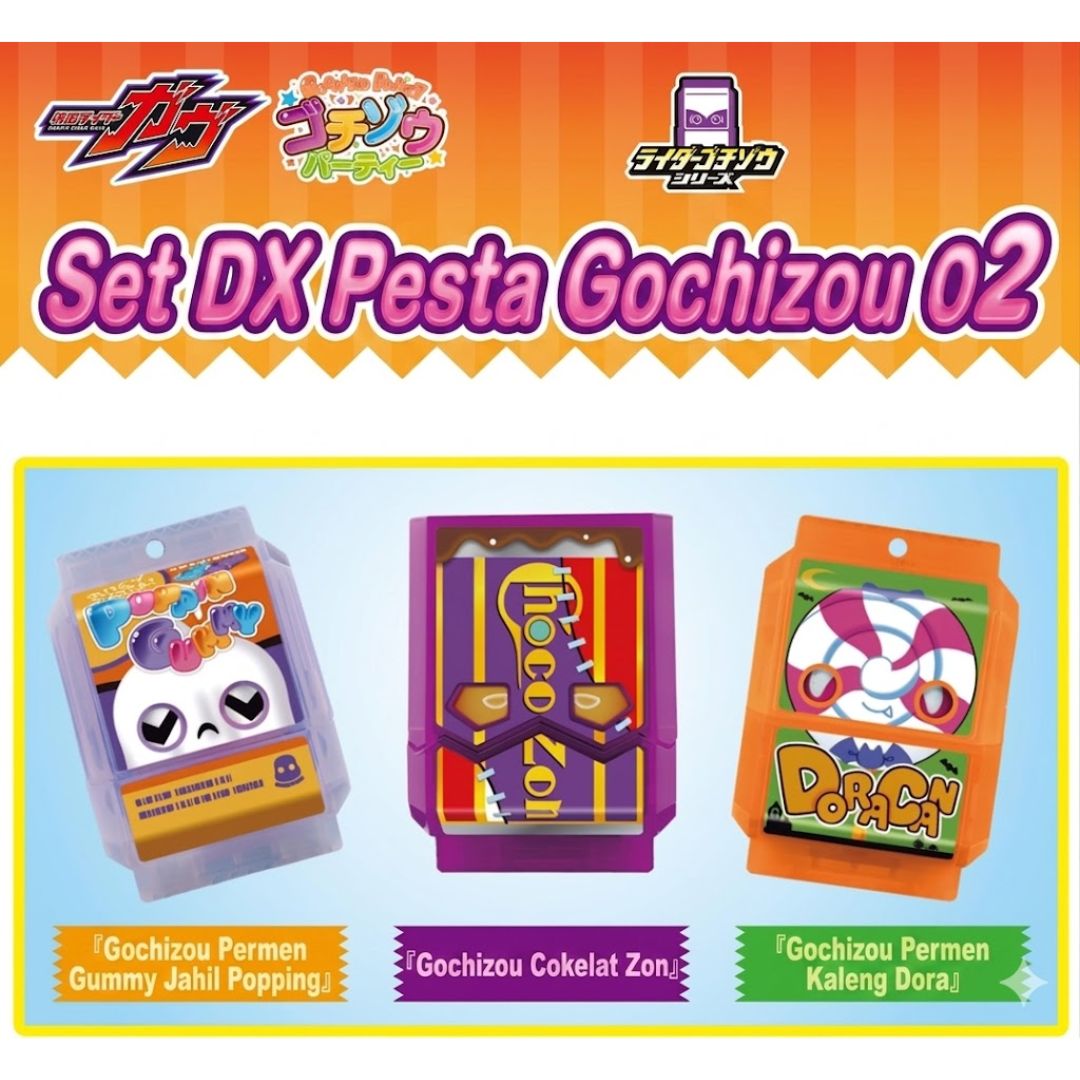 Kamen Rider Gavv DX Gochizou Party Set 02 Koleksi Gochizou Unik Bandai Kamen Rider Gavv DX Gochizou Party Set 02 Koleksi Gochizou Unik Bandai