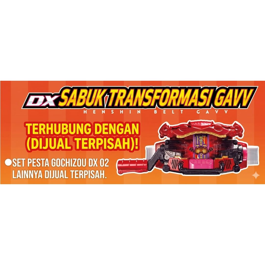 Kamen Rider Gavv DX Gochizou Party Set 02 Koleksi Gochizou Unik Bandai Kamen Rider Gavv DX Gochizou Party Set 02 Koleksi Gochizou Unik Bandai