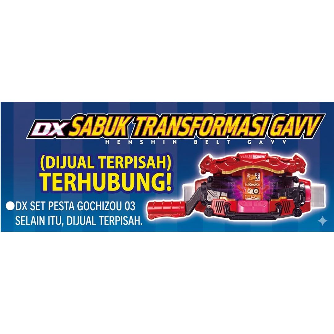 Kamen Rider Gavv DX Gochizou Party Set 03 Koleksi Gochizou Tema Detektif Kamen Rider Gavv DX Gochizou Party Set 03 Koleksi Gochizou Tema Detektif