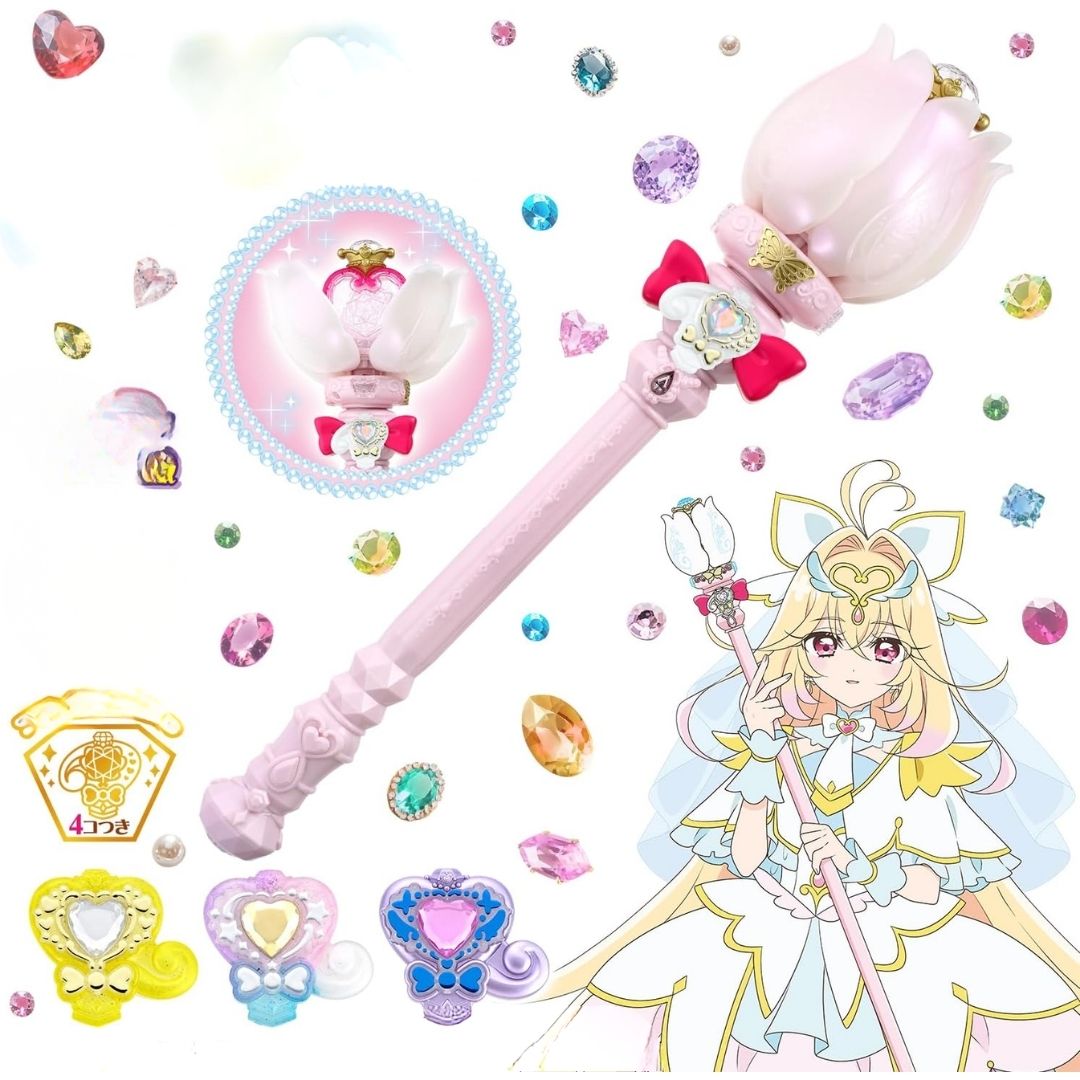 Detective Pretty Cure Shine Arcanary Rod Bandai Transformation Toy Set