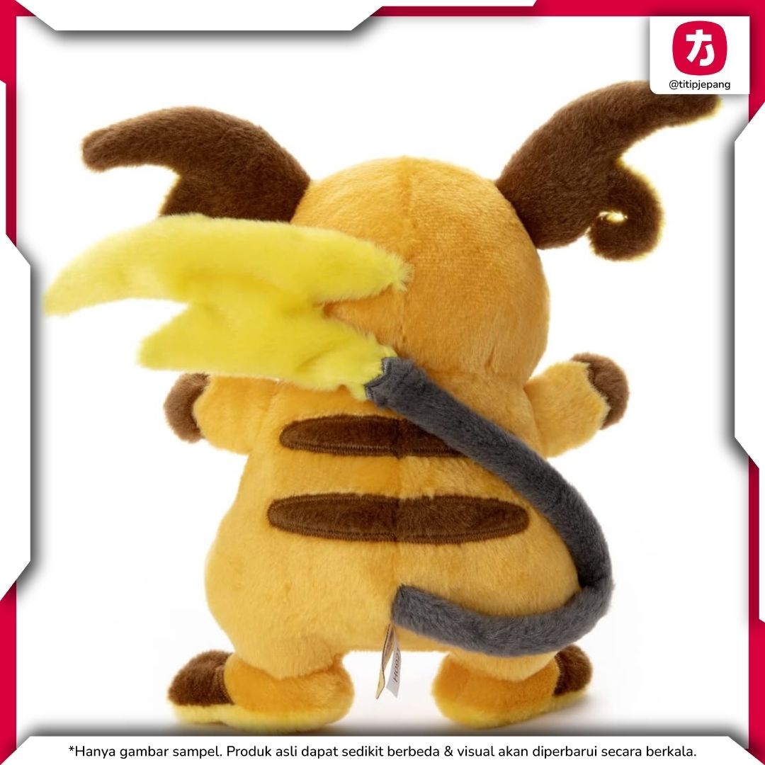 Pokemon Raichu Plush Takara Tomy Arts Boneka Koleksi Imut Ukuran 23 cm Pokemon Raichu Plush Takara Tomy Arts Boneka Koleksi Imut Ukuran 23 cm