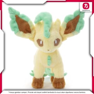 Pokemon Leafeon Plush Takara Tomy Arts Boneka Koleksi Lembut Ukuran 23 cm