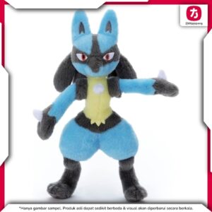 Pokemon Lucario Plush Takara Tomy Arts Boneka Koleksi Besar Tinggi 29 cm Pokemon Lucario Plush Takara Tomy Arts Boneka Koleksi Besar Tinggi 29 cm