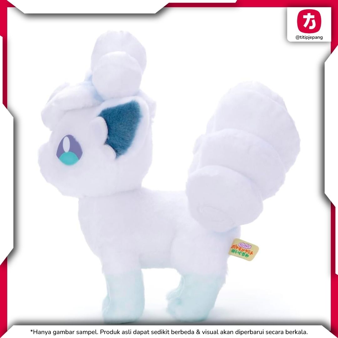 Pokemon Alolan Vulpix Plush Takara Tomy Arts Boneka Koleksi Imut 23 cm Pokemon Alolan Vulpix Plush Takara Tomy Arts Boneka Koleksi Imut 23 cm