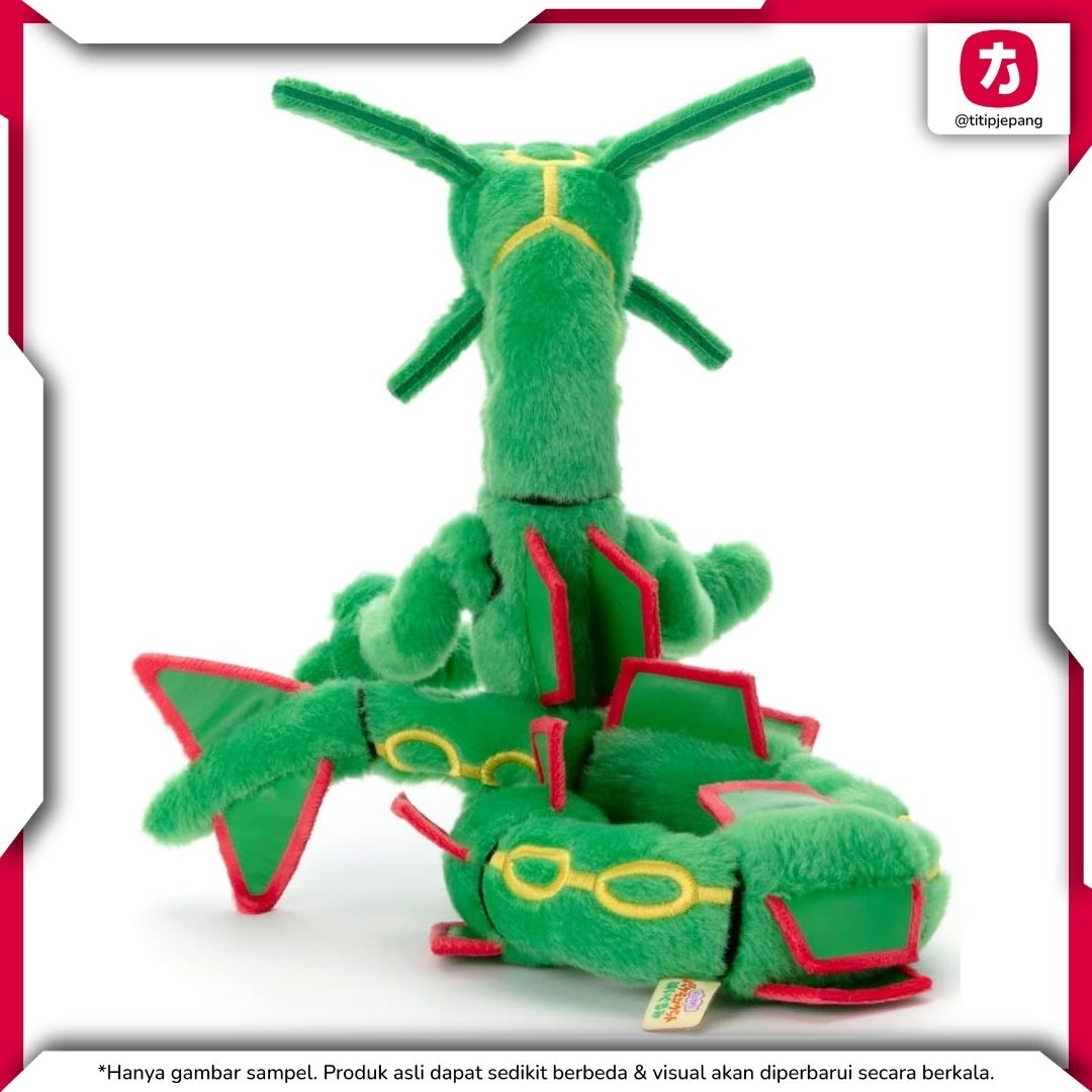 Pokemon Rayquaza Plush Takara Tomy Arts Boneka Koleksi Detail Ukuran 23 cm Pokemon Rayquaza Plush Takara Tomy Arts Boneka Koleksi Detail Ukuran 23 cm