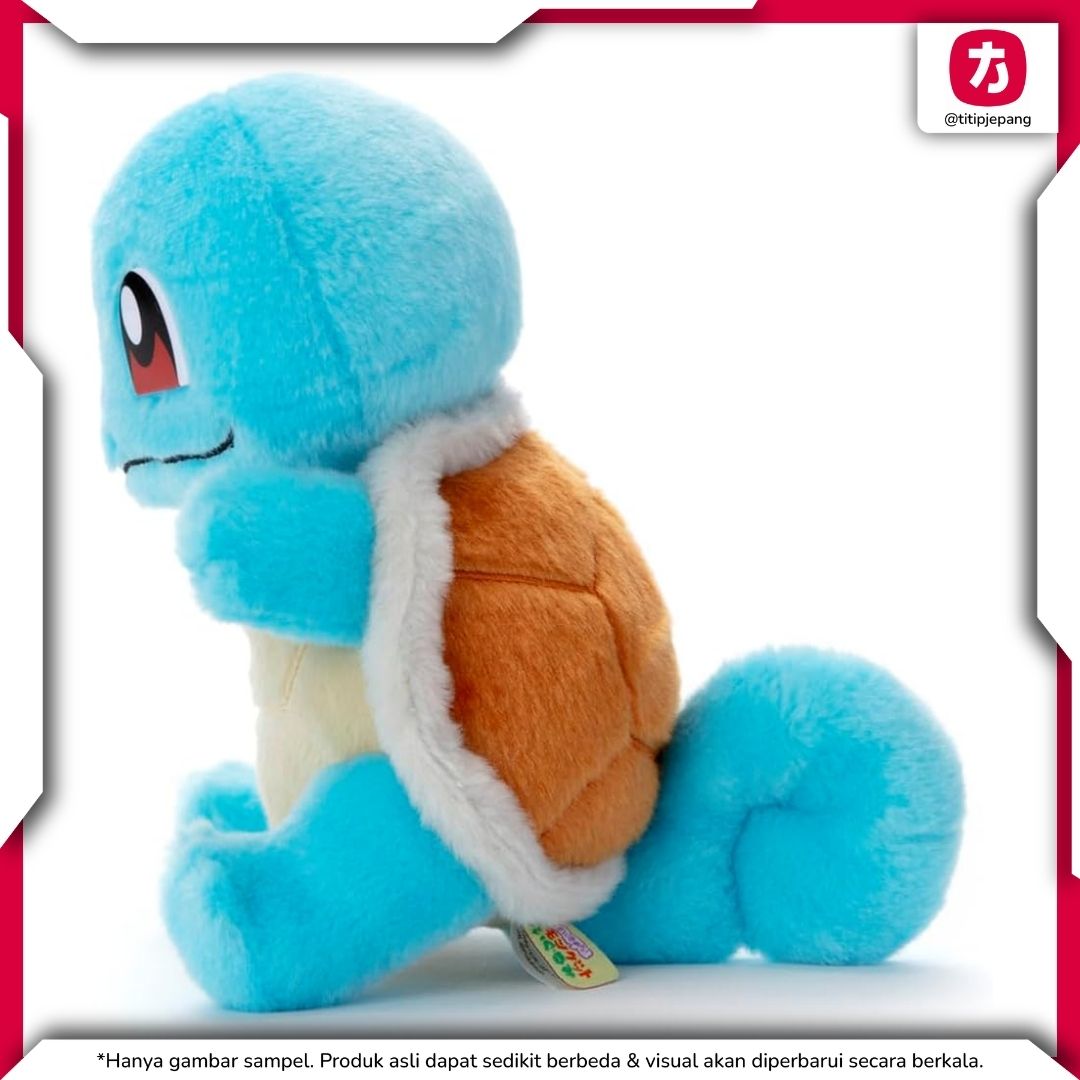 Pokemon Squirtle Plush Takara Tomy Arts Boneka Koleksi Lucu Ukuran 18 cm Pokemon Squirtle Plush Takara Tomy Arts Boneka Koleksi Lucu Ukuran 18 cm