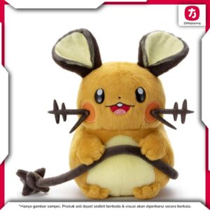 Pokemon Dedenne Plush Takara Tomy Arts Boneka Koleksi Lucu Ukuran 22 cm